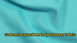 Kain Jacquard Mesh Kustom Untuk Produksi Pakaian Olahraga