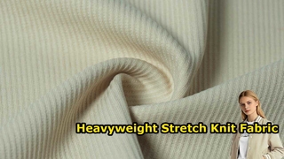 Heavyweight Stretch Knit Fabric 350gsm Breathable for Hoodie Sweatshirt