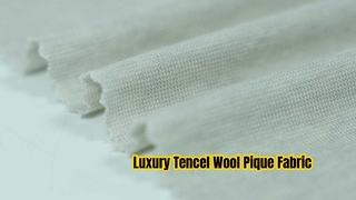 Premium Tencel Wool Pique Fabric for Luxury Apparel