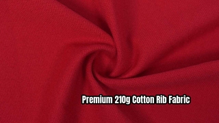 Premium 210g Combed Cotton Rib Fabric for Luxury Polo Shirts