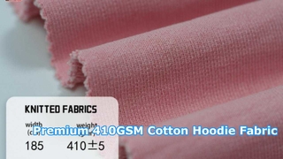 Tessuto premium per felpa con cappuccio in cotone 410GSM per abbigliamento personalizzato