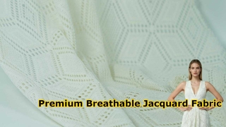 Premium Diamond Jacquard Fabric Breathable Wholesale