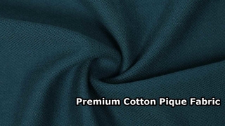 Premium 100 Percent Cotton Spandex Pique Fabric for Apparel