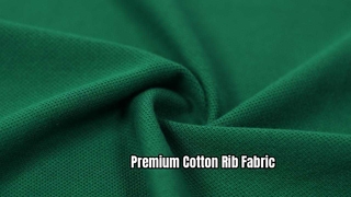 Premium Double Yarn Cotton Rib Fabric for Polo Shirts