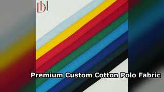 Premium 100 Percent Cotton Polo Shirt Fabric Custom OEM