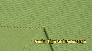 Premium Cotton Pique Knit Fabric for Perfect Drape
