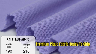 Premium Cotton Poly Pique Fabric Ready To Ship