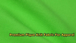 Premium Double Pique Knit Fabric for Apparel Brands