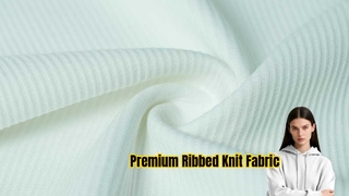 Premium Vertical Stripe Ribbed Knit Fabric for Apparel