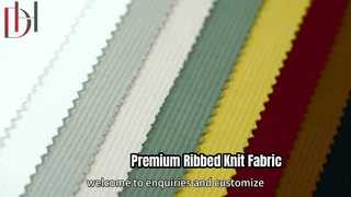 Premium Vertical Stripe Ribbed Knit Fabric for Winter Wear