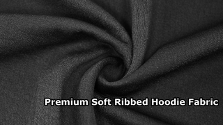 Premium Ribbed Hoodie Fabric for Winter Apparel