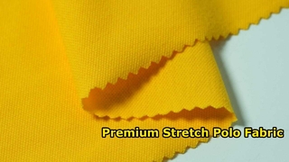 Premium 200gsm Cotton Spandex Pique Fabric for Polo Shirts