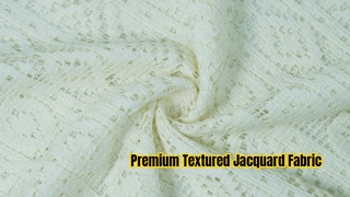 Premium Textured Jacquard Fabric for Stylish Blouses