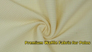 Premium Organic Cotton Waffle Fabric for Polo Shirts