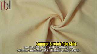  96% Cotton 4% Spandex Polo Shirt 200g Summer Fabric