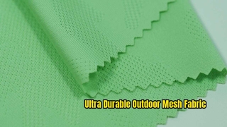 Durable Jacquard Mesh Fabric for Outdoor Apparel